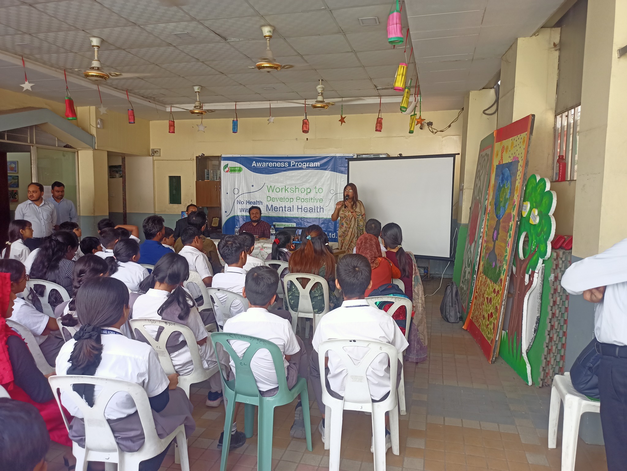 Workshop on Positive Mental Health at Cardiff International School, Dhaka